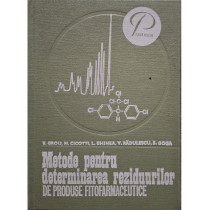 Metode pentru determinarea rezidurilor de produse fitofarmaceutice