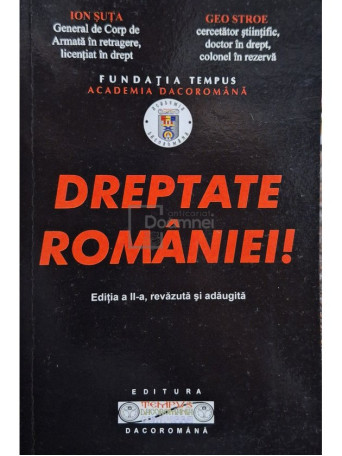 Ion Suta, Geo Stroe - Dreptate Romaniei! - 2007 - Brosata