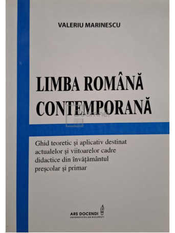 Valeriu Marinescu - Limba romana contemporana - 2015 - Brosata