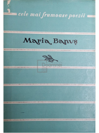 Maria Banus - Poezii - 1959 - Brosata