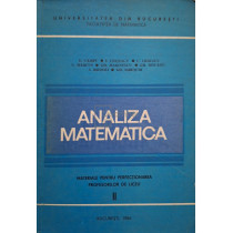 Analiza matematica - Materiale pentru perfectionarea profesorilor de liceu II (semnata)