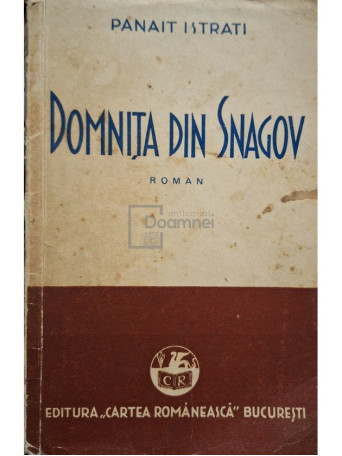 Panait Istrati - Domnita din Snagov - 1937 - Brosata (paperback)