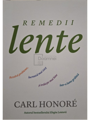 Carl Honore - Remedii lente - 2013 - Brosata