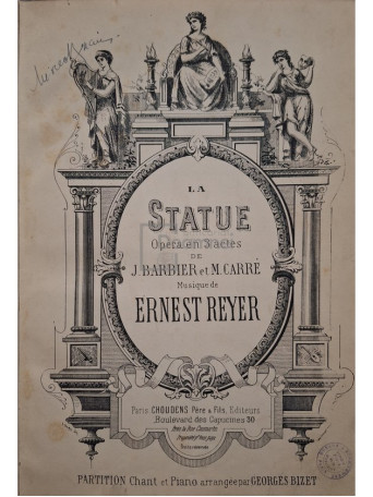 J. Barbier - La statue - Opera en 3 actes - Editie antebelica - Cartonata (Hardcover)