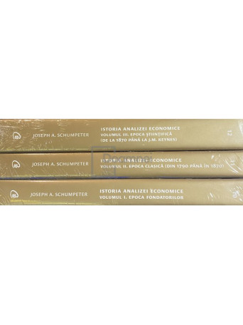 Joseph A. Schumpeter - Istoria analizei economice, 3 vol. - 2021 - Cartonata