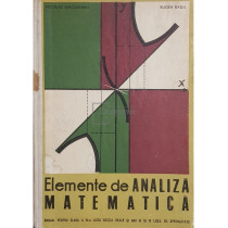 Elemente de analiza matematica. Manual pentru clasa a XI-a