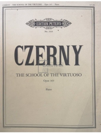 Carl Czerny - The school of the virtuoso for piano - Brosata