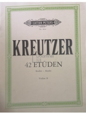 Rodolphe Kreutzer - 42 Etuden (Capricen) fur violine - Brosata