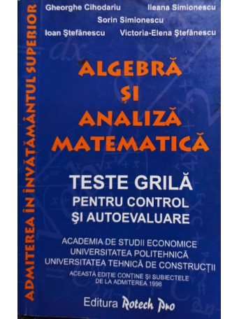 Algebra si analiza matematica - Teste grila