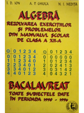 Algebra, clasa a XIIa