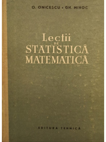 Lectii de statistica matematica