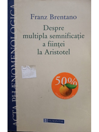 Despre multipla semnificatie a fiintei la Aristotel