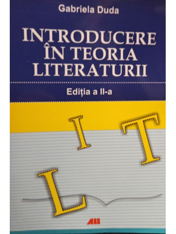 Introducere in teoria literaturii, editia a IIa