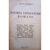 Istoria literaturii romane, editia I