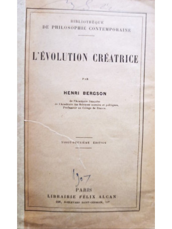 L'evolution creatrice