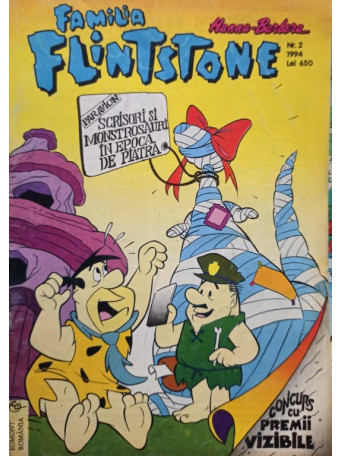 Familia Flinstone, revista pentru copii, cu benzi desenate, nr. 2 / 1994