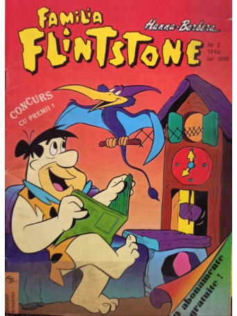 Familia Flinstone, revista pentru copii, cu benzi desenate, nr. 2 / 1996