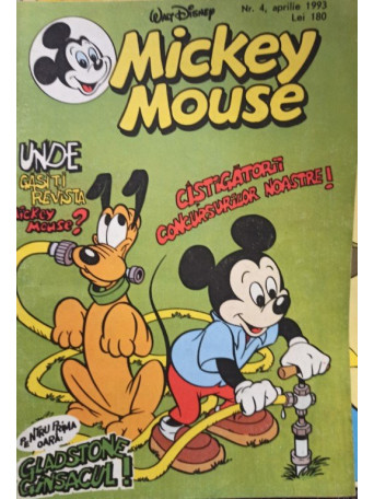 Mickey Mouse, revista pentru copii, cu benzi desenate, nr. 4 / 1993