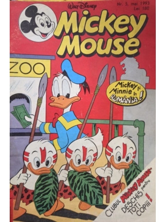 Mickey Mouse, revista pentru copii, cu benzi desenate, nr. 5 / 1993