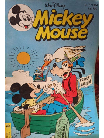 Mickey Mouse, revista pentru copii, cu benzi desenate, nr. 7 / 1994