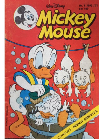 Mickey Mouse, revista pentru copii, cu benzi desenate, nr. 4 / 1992 (7)