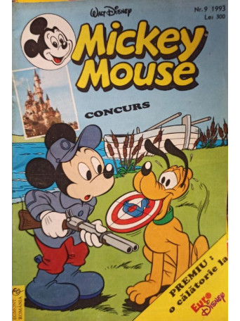 Mickey Mouse, revista pentru copii, cu benzi desenate, nr. 9 / 1993