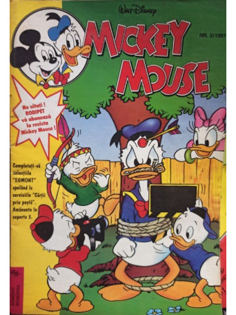 Mickey Mouse, revista pentru copii, cu benzi desenate, nr. 3 / 1997