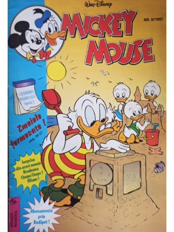 Mickey Mouse, revista pentru copii, cu benzi desenate, nr. 8 / 1997