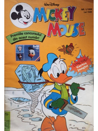 Mickey Mouse, revista pentru copii, cu benzi desenate, nr. 1 / 1996