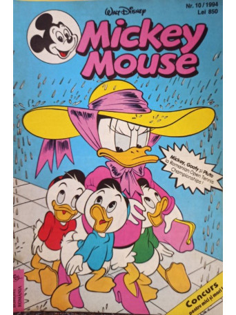 Mickey Mouse, revista pentru copii, cu benzi desenate, nr. 10 / 1994