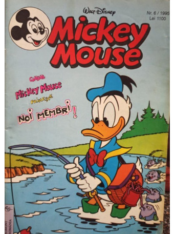 Mickey Mouse, revista pentru copii, cu benzi desenate, nr. 6 / 1995