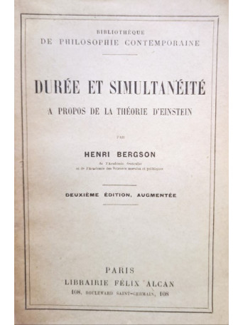 Duree et simultaneite