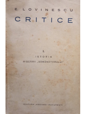 Critice, vol. 1