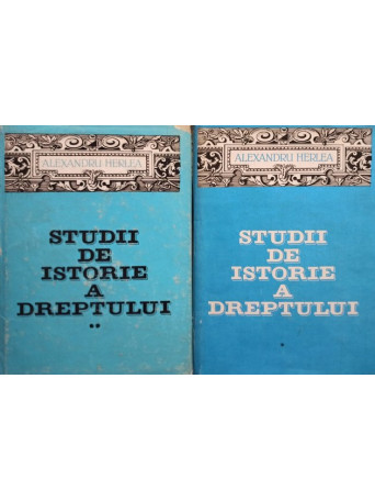 Studii de istorie a dreptului, 2 vol.