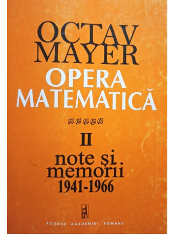 Opera matematica, vol. 2