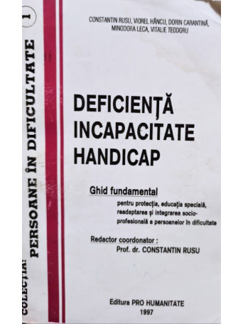 Deficienta, incapacitate, handicap