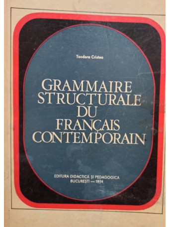 Grammaire structurale du francais contemporain