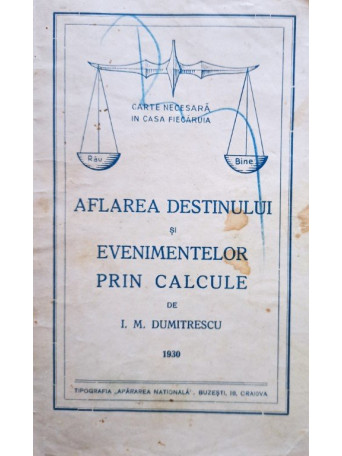 Aflarea destinului si evenimentelor prin calcule (semnata)