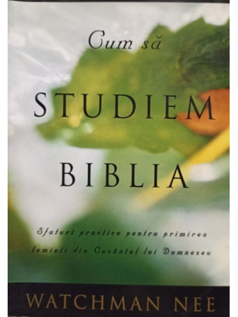 Cum sa studiem Biblia