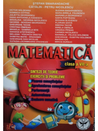 Matematica clasa a VII-a