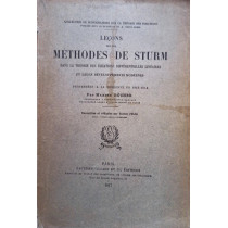 Lecons sur les methodes de sturm