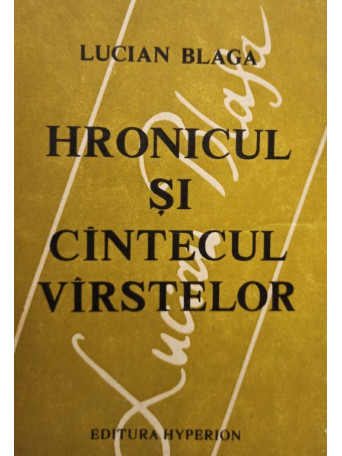 Hronicul si cantecul varstelor