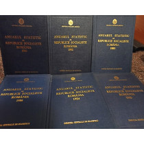 Anuarul statistic al Republicii Socialiste Romania, 6 vol. (1980 - 1986)