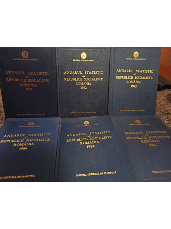 Anuarul statistic al Republicii Socialiste Romania, 6 vol. (1980 - 1986)