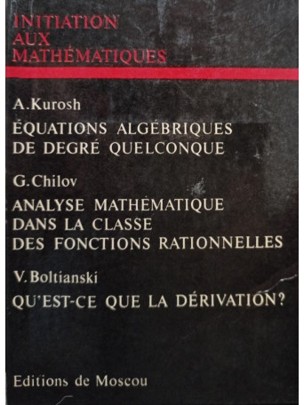 Initiation aux mathematiques