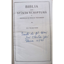 Biblia sau Sfanta Scriptura a Vechiului si Noului Testament cu trimeteri