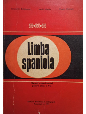 Limba spaniola - Manual experimental pentru clasa a Va