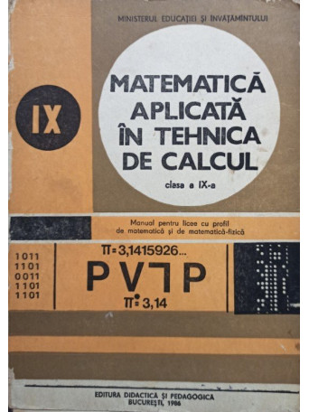 Matematica aplicata in tehnica de calcul clasa a IX-a