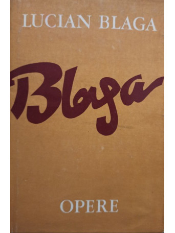 Lucian Blaga - Opere, vol. 1 - Poezii - 1974 - Cartonata