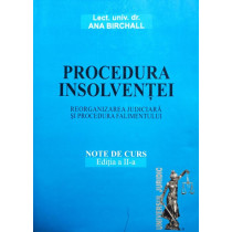 Procedura insolventei, editia a II-a